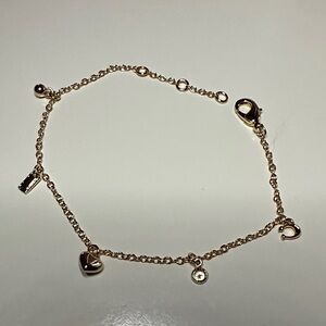 Coach Gold Charm Bracelet